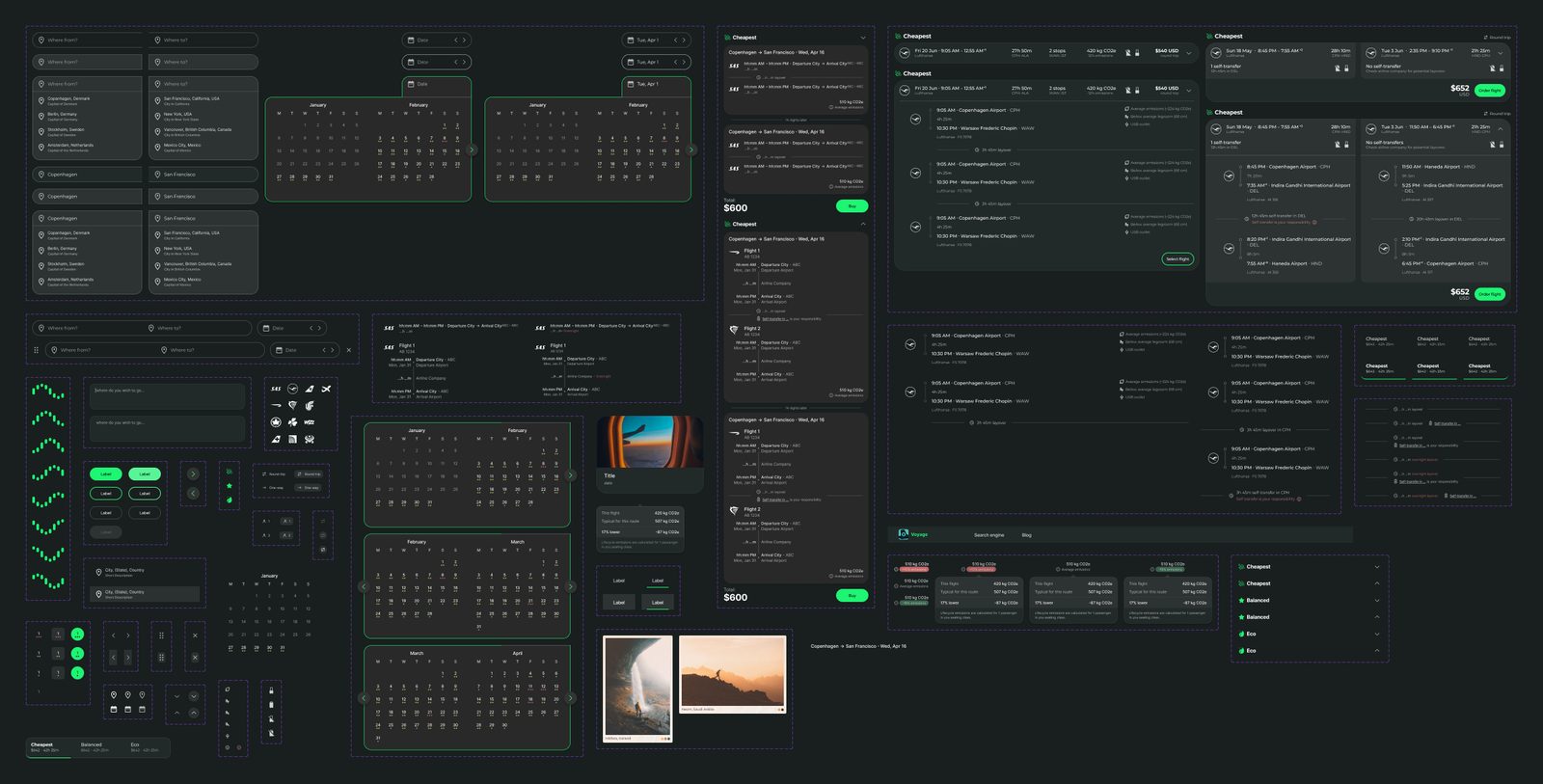Warm component system with states and interactions